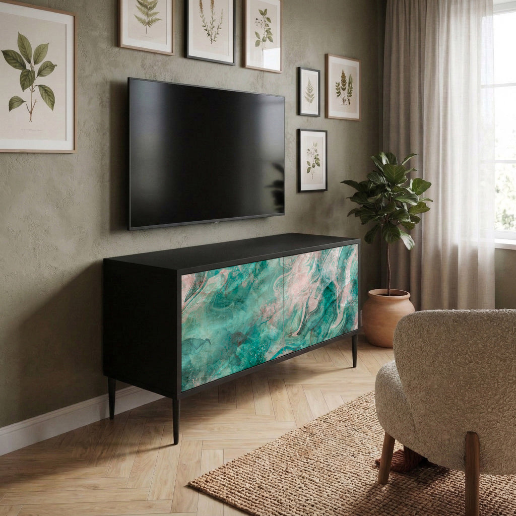 ABSTRACT ALCHEMY Compact 2-Door TV Cabinet