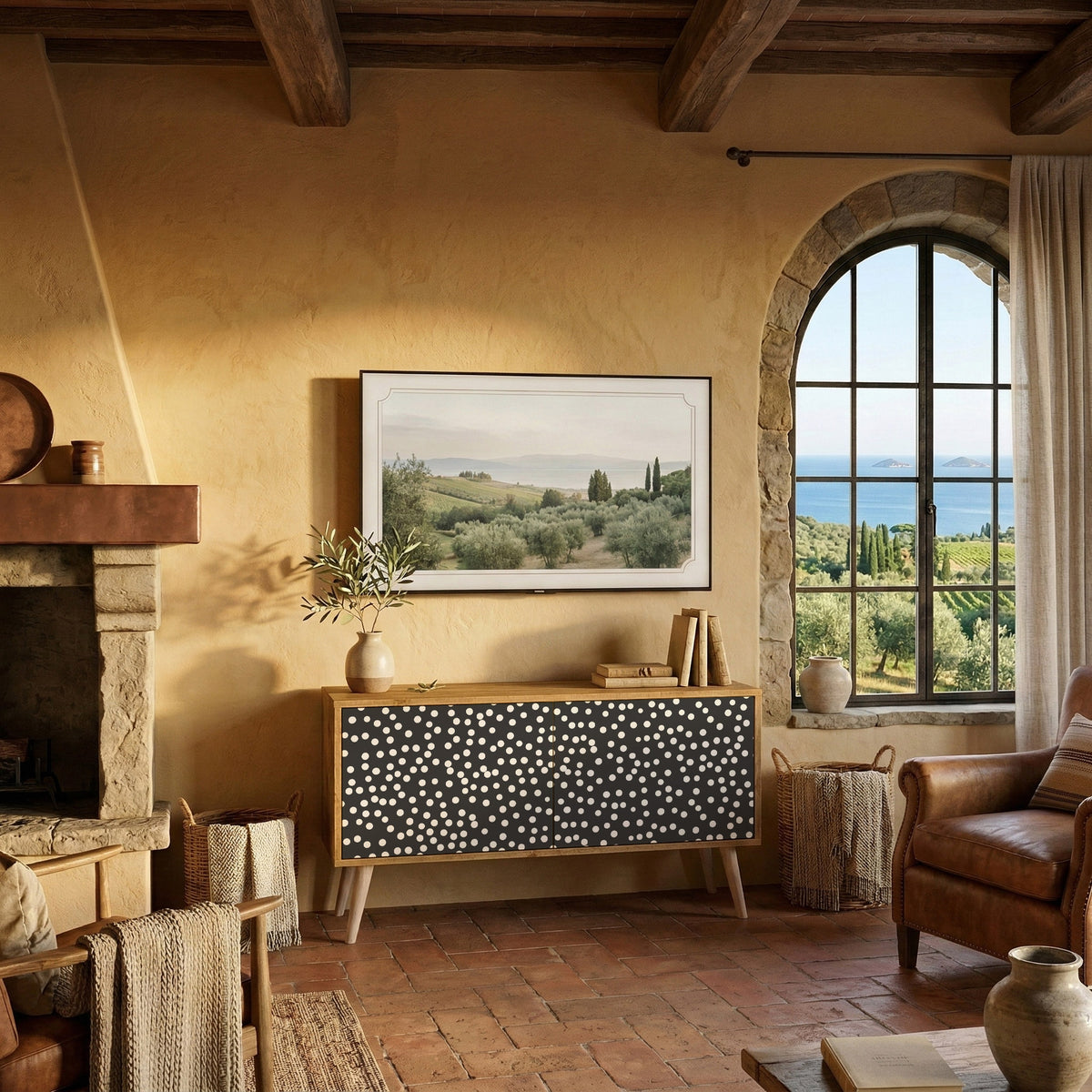 BLINDING LIGHTS Συμπαγές έπιπλο τηλεόρασης 2-θυρών