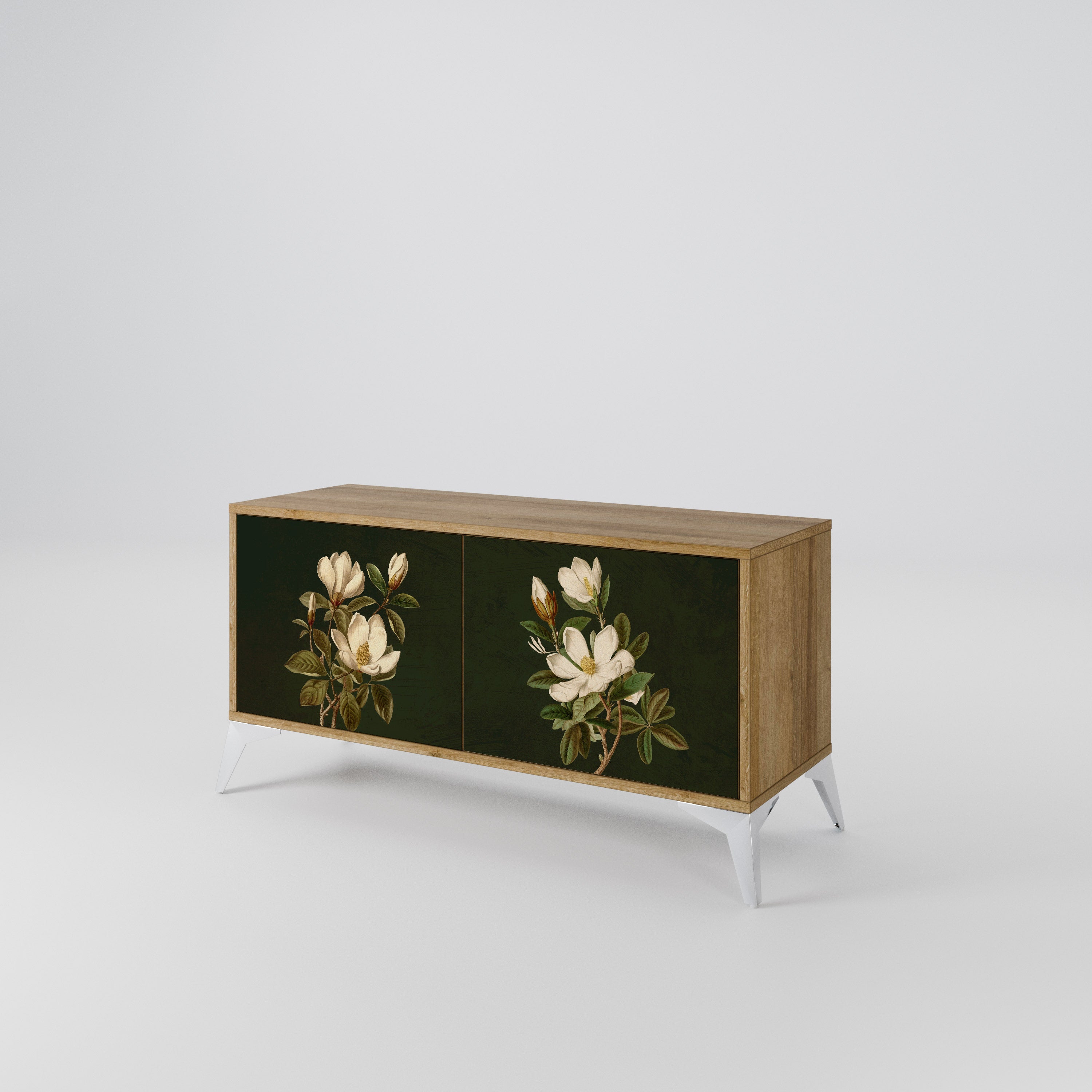 FLORAL NOIR Compact 2-Door TV Cabinet