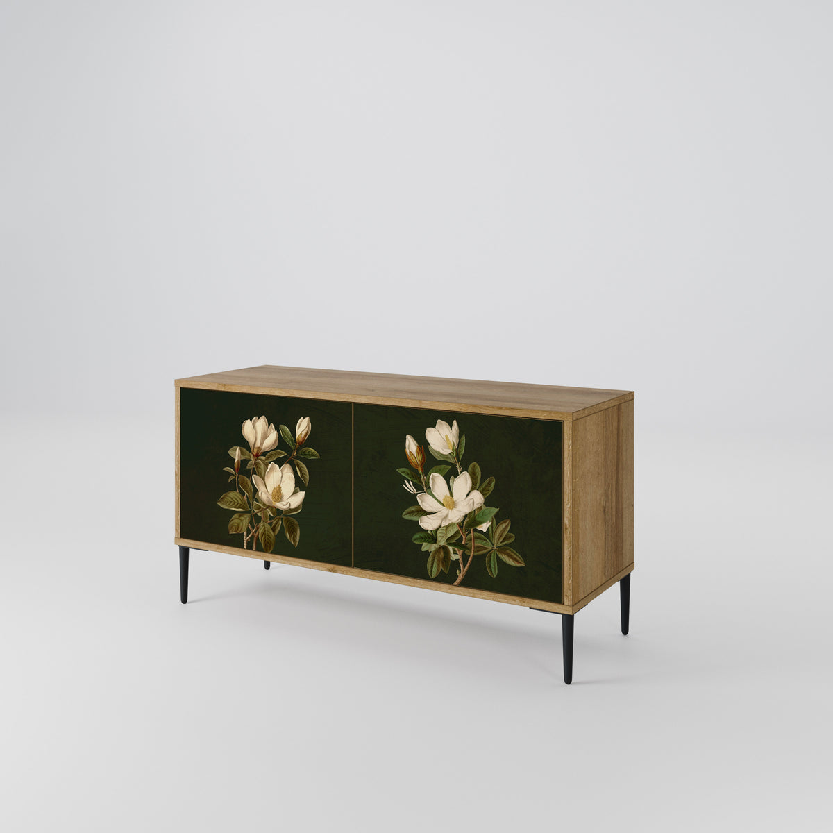 FLORAL NOIR Συμπαγές έπιπλο τηλεόρασης 2-θυρών