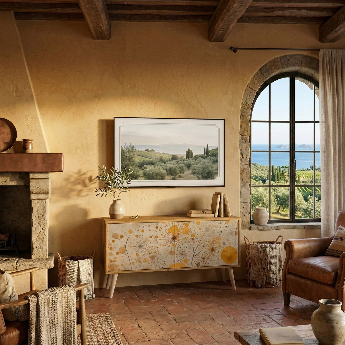 MORNING GLADE Συμπαγές έπιπλο τηλεόρασης 2-θυρών