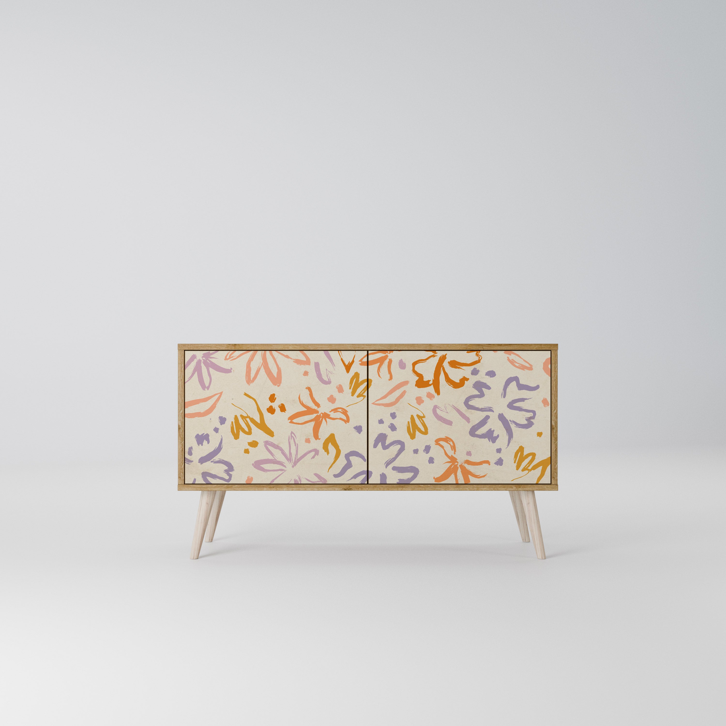 SPRING WHIMSY Compact 2-Door TV Cabinet