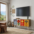 SCANDIC FLOWERET Compact 2-Door TV Cabinet