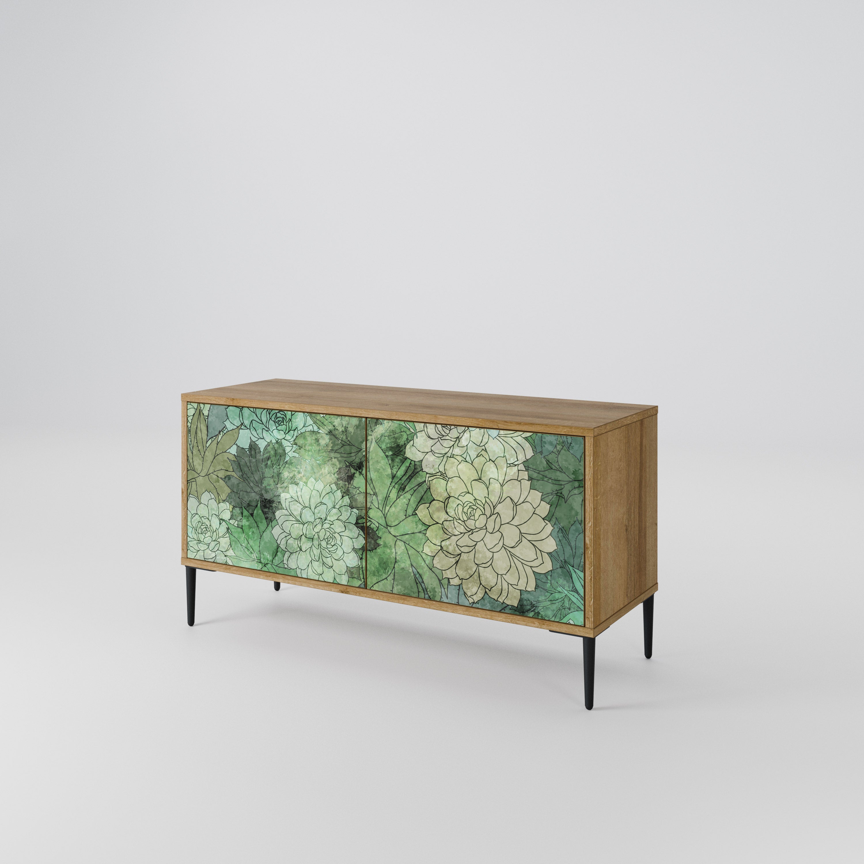 SUCCULENT CLUSTER Compact 2-Door TV Cabinet