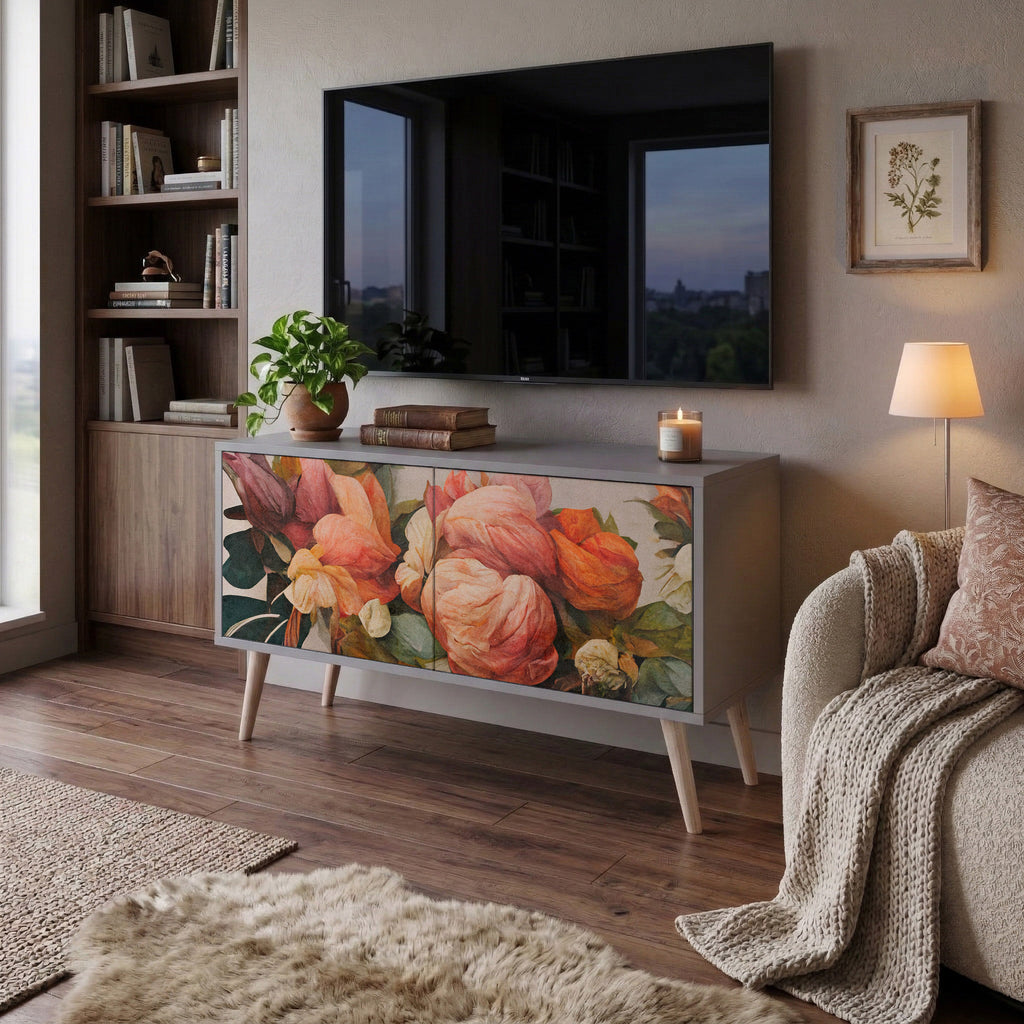 STYLISH BEAUTY Compact 2-Door TV Cabinet