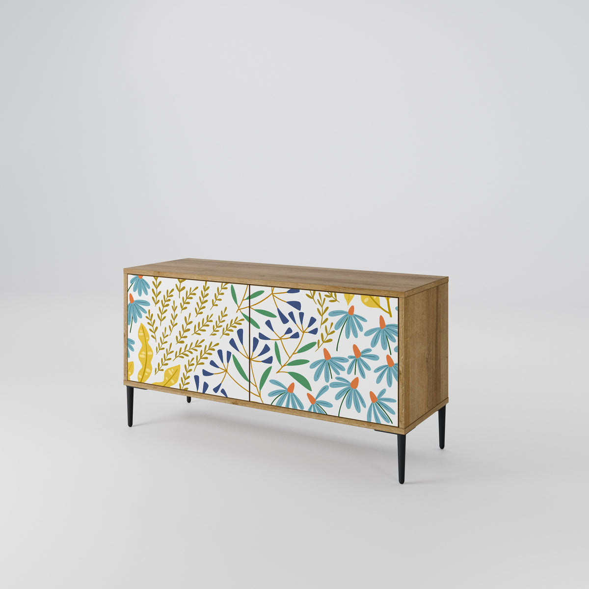 HELLO SPRING Compact 2-Door TV Cabinet