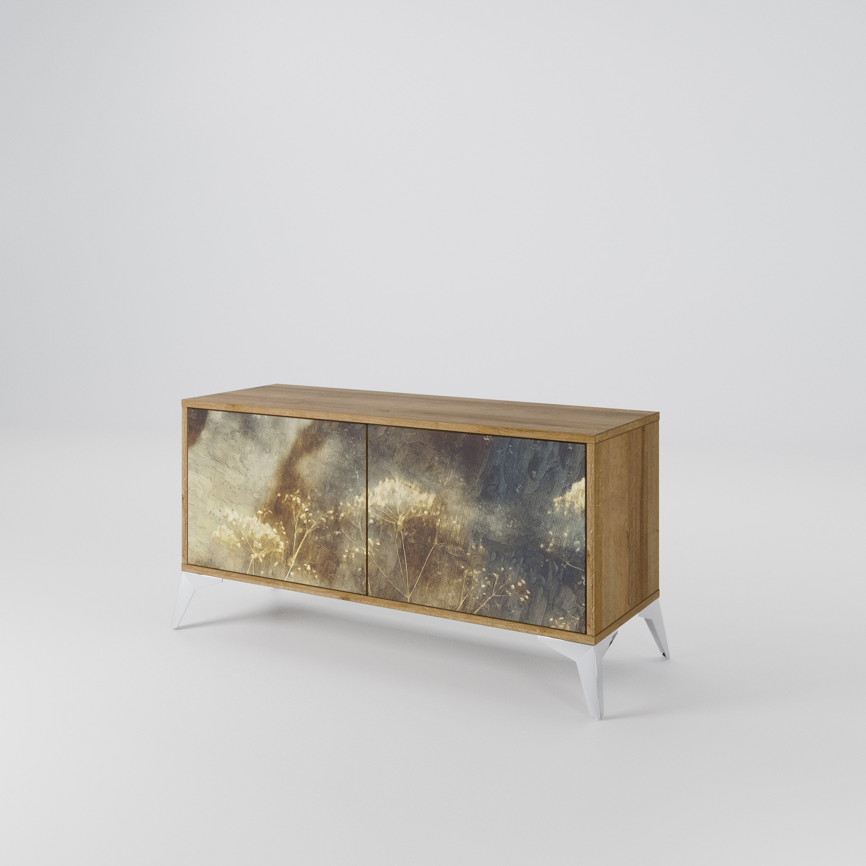 GENTLE POWER Compact 2-Door TV Cabinet