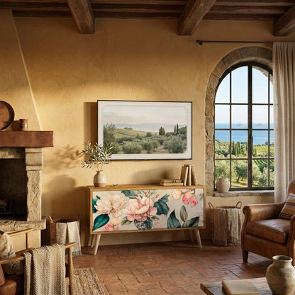 FLORAL GRACE Συμπαγές έπιπλο τηλεόρασης 2-θυρών