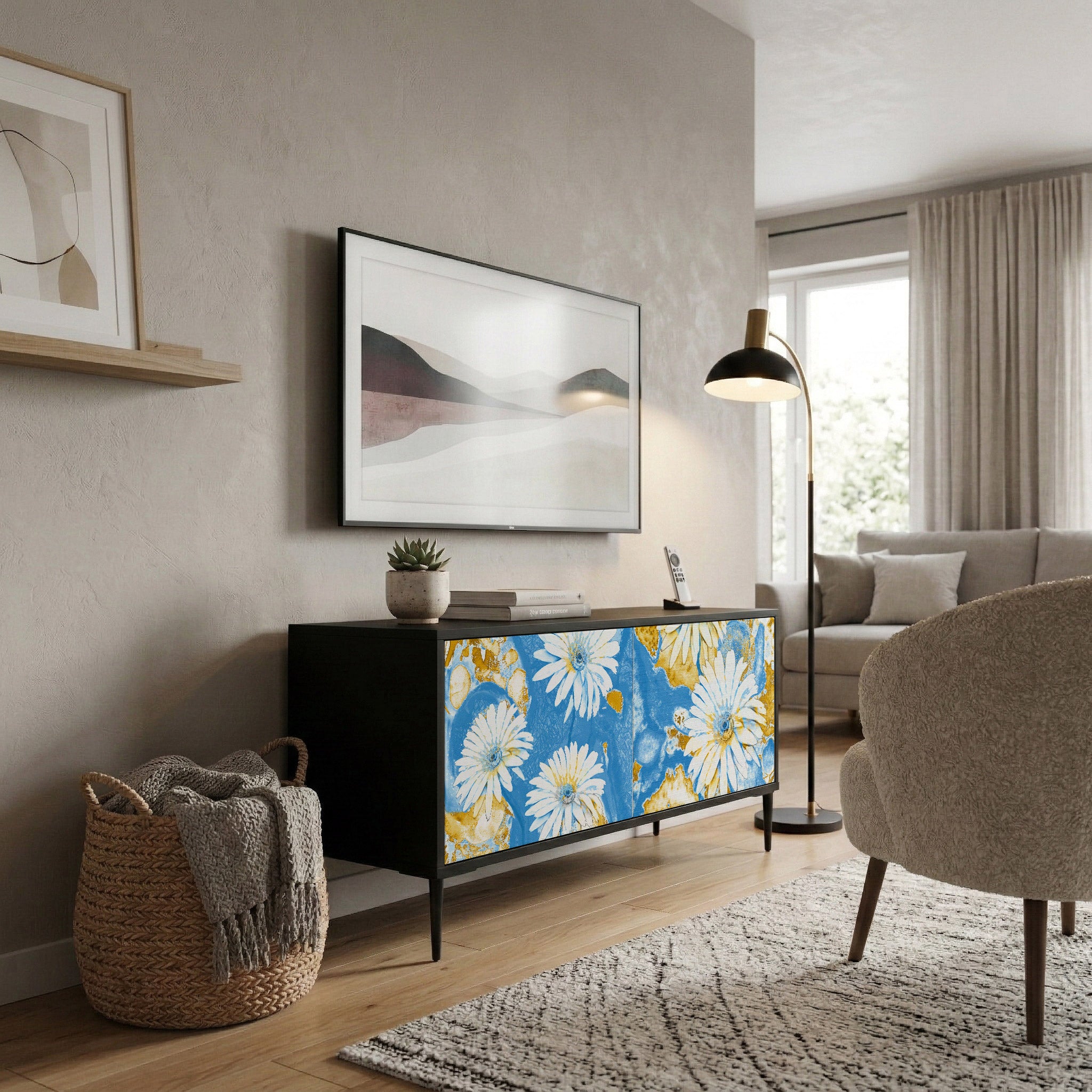 DAISY LUXE Συμπαγές έπιπλο τηλεόρασης 2-θυρών