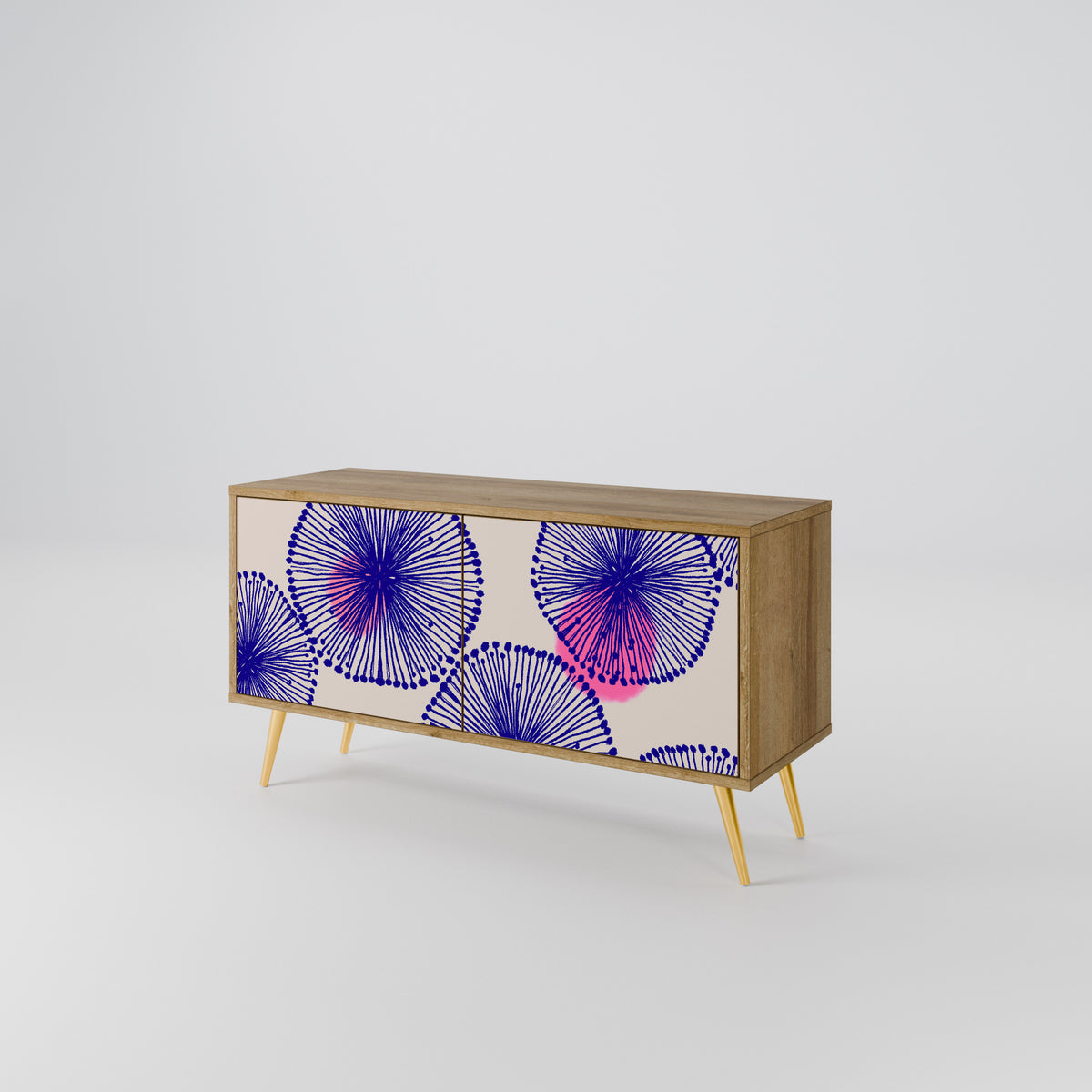 MAGIC NATURE Compact 2-Door TV Cabinet