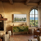 TROPICAL BEAUTY Compact 2-Door TV Cabinet