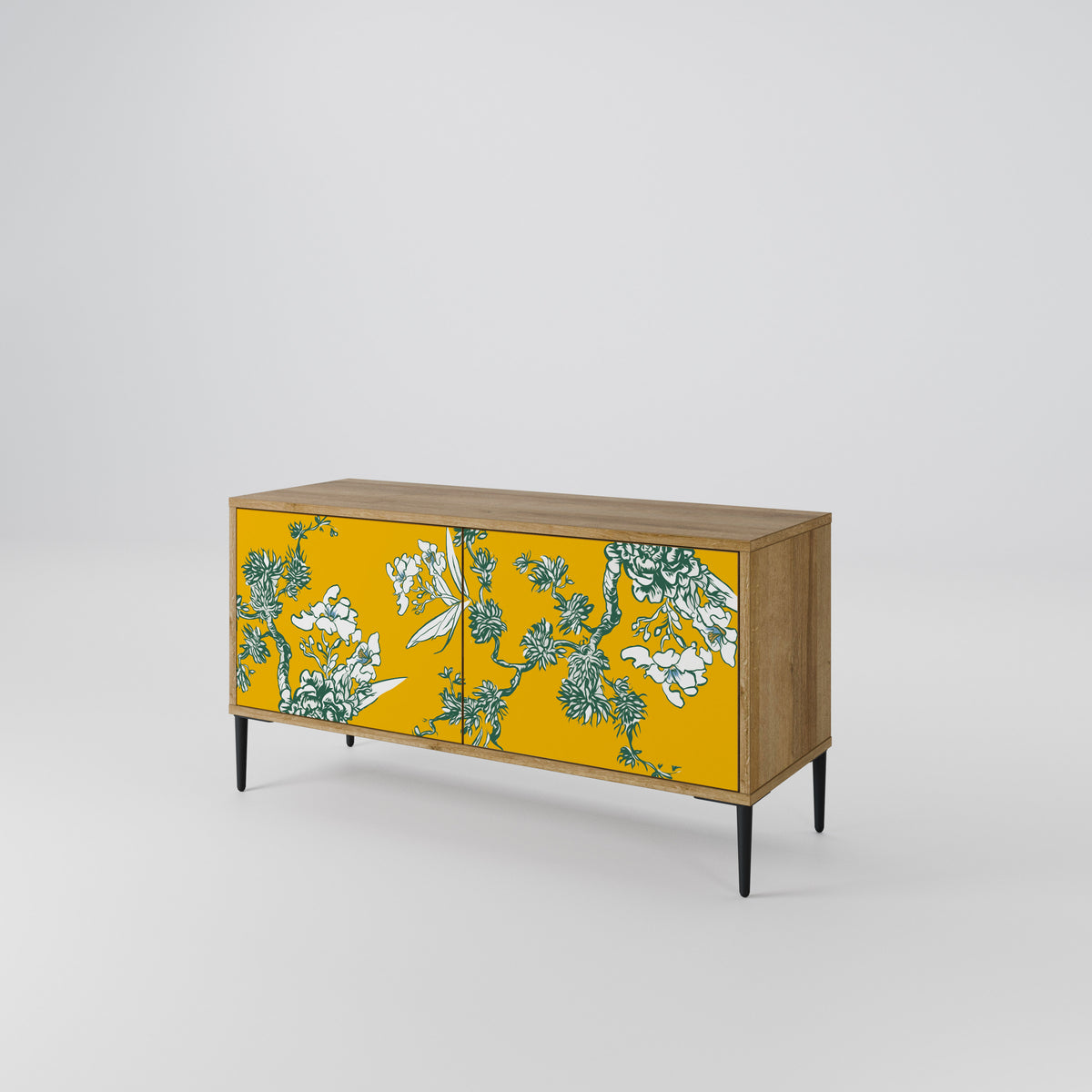 YELLOW CHINOISERIE Συμπαγές έπιπλο τηλεόρασης 2-θυρών