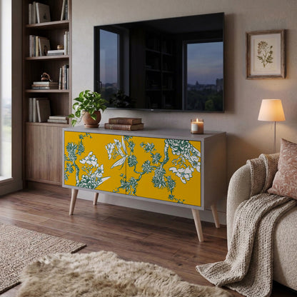YELLOW CHINOISERIE Συμπαγές έπιπλο τηλεόρασης 2-θυρών