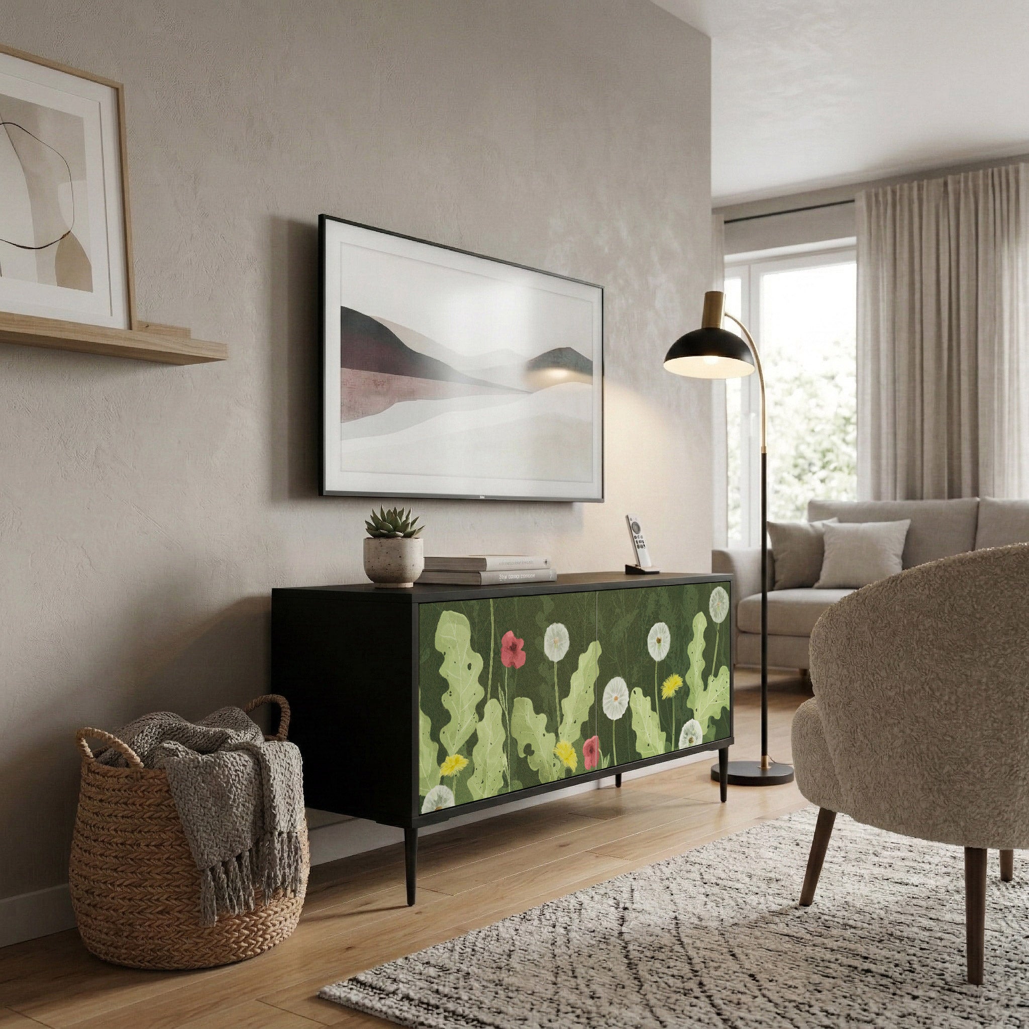 DANDELION AMUSE Συμπαγές έπιπλο τηλεόρασης 2-θυρών