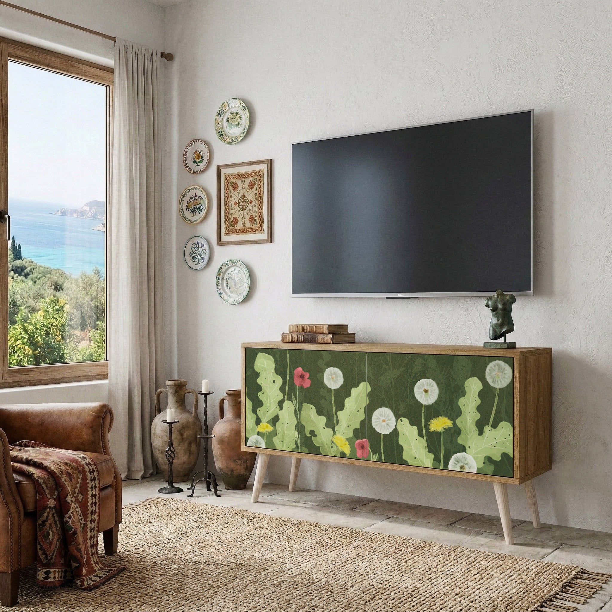 DANDELION AMUSE Compact 2-Door TV Cabinet