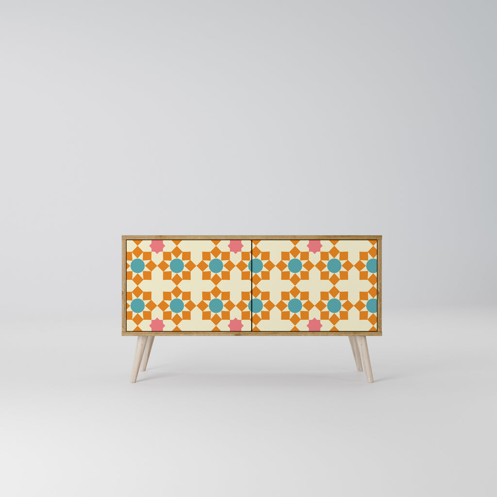 FLORAL DECOR Συμπαγές έπιπλο τηλεόρασης 2-θυρών