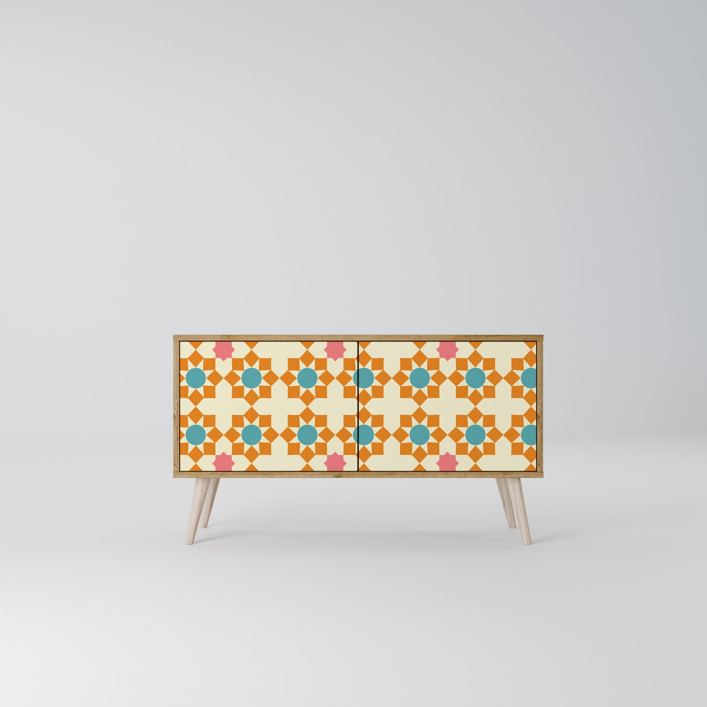 FLORAL DECOR Συμπαγές έπιπλο τηλεόρασης 2-θυρών