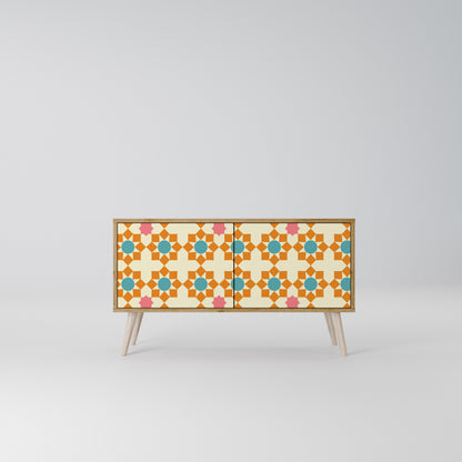 FLORAL DECOR Συμπαγές έπιπλο τηλεόρασης 2-θυρών