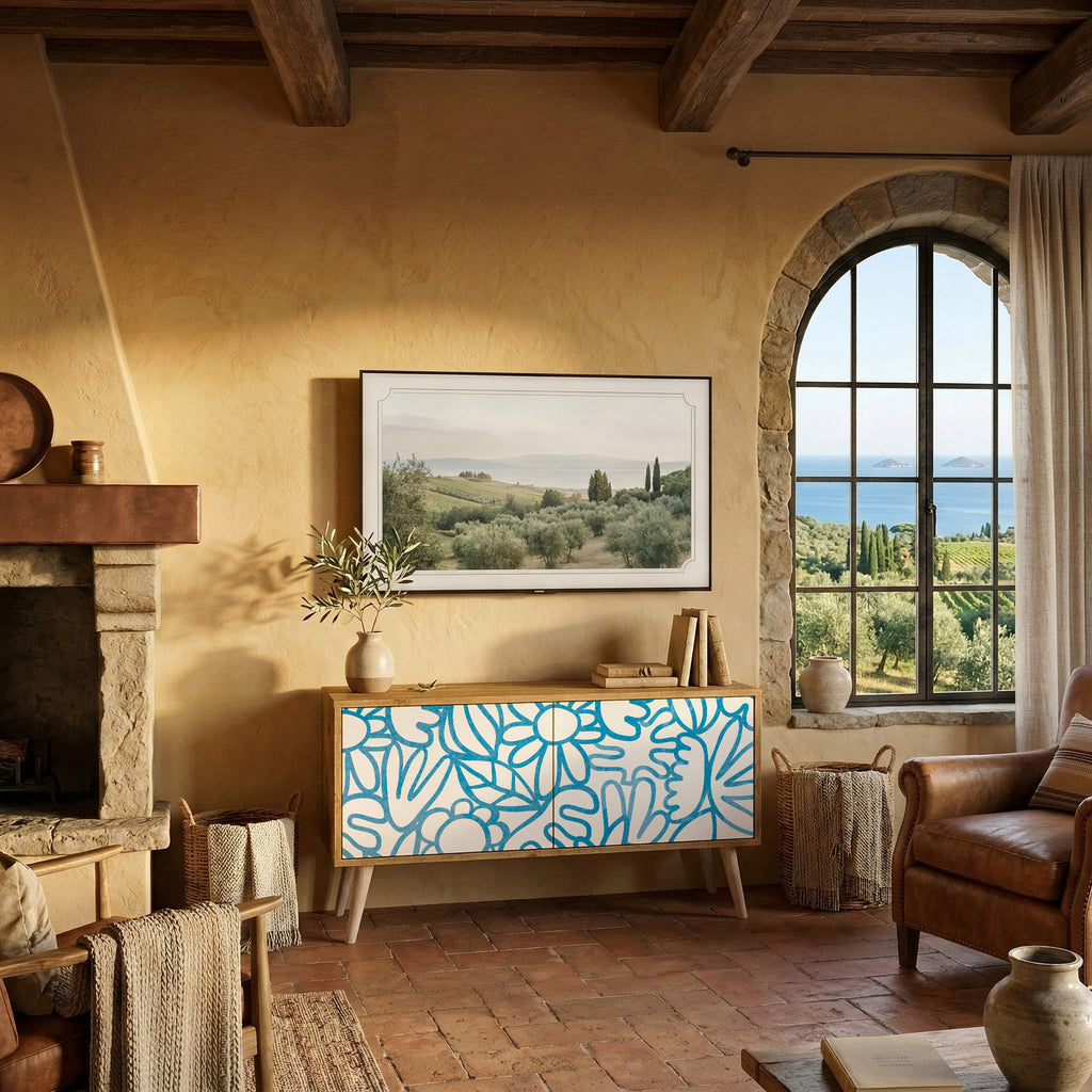 BLOOMY MORNING Συμπαγές έπιπλο τηλεόρασης 2-θυρών