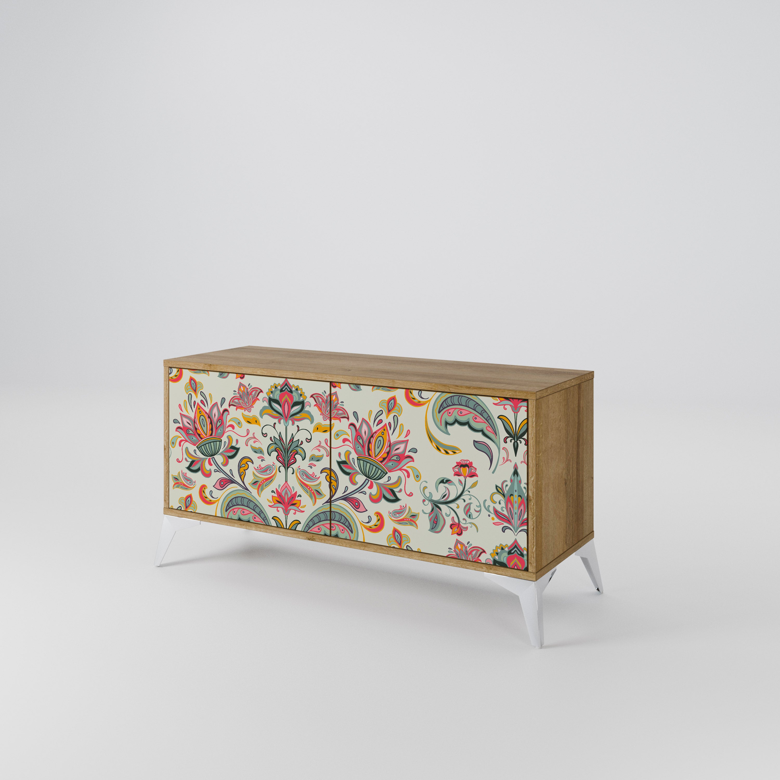 ORGANIC FOLKLORE Compact 2-Door TV Cabinet