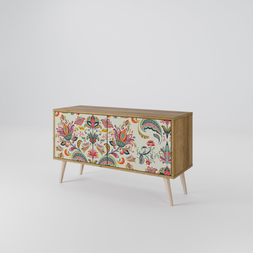 ORGANIC FOLKLORE Compact 2-Door TV Cabinet