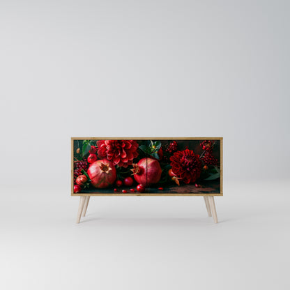 DAHLIAS AND POMEGRANATES Συμπαγές έπιπλο τηλεόρασης 2-θυρών