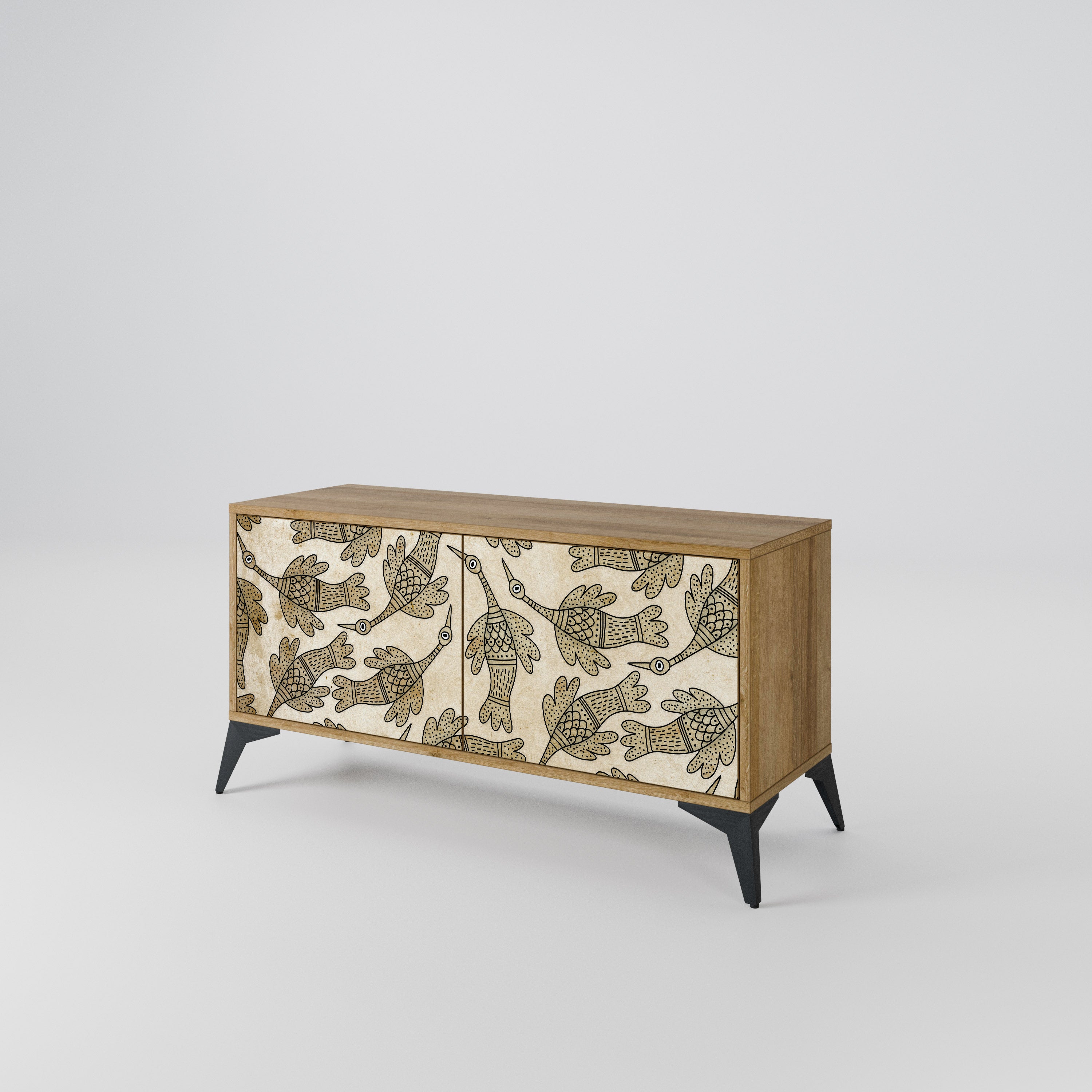 ALMONDINE SONGBIRD Compact 2-Door TV Cabinet