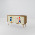 MYTHOLOGICAL CREATURES Compact 2-Door TV Cabinet