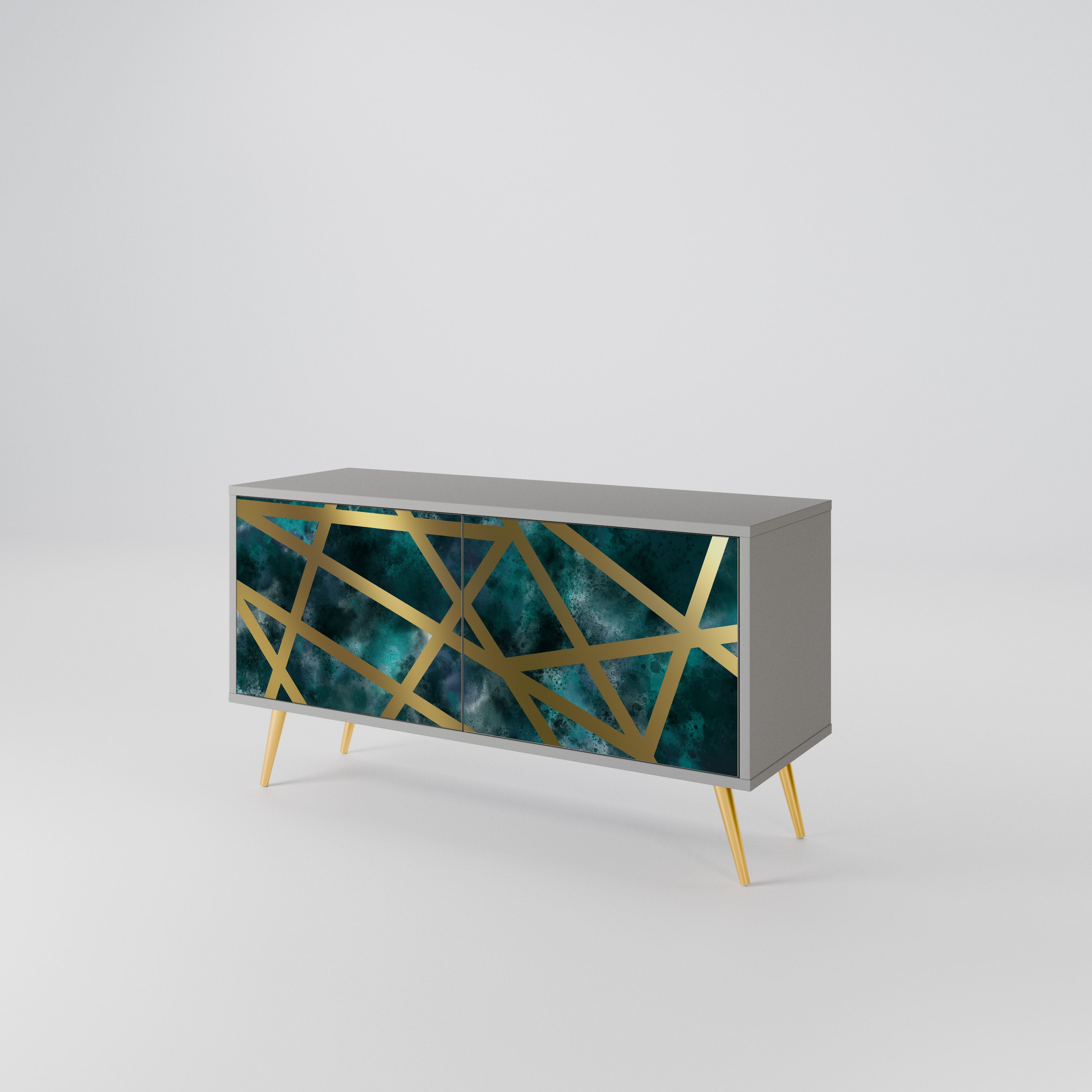 THE LABYRINTH OF GOLD Compact 2-Door TV Cabinet