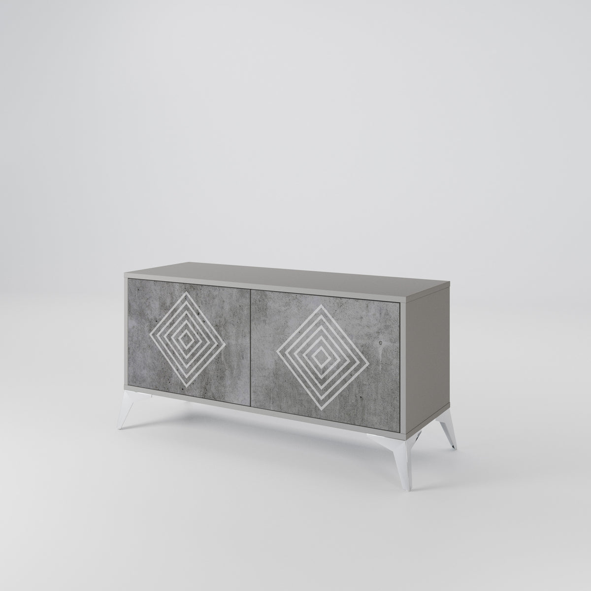 POLYGONAL ARTISTRY Συμπαγές έπιπλο τηλεόρασης 2-θυρών