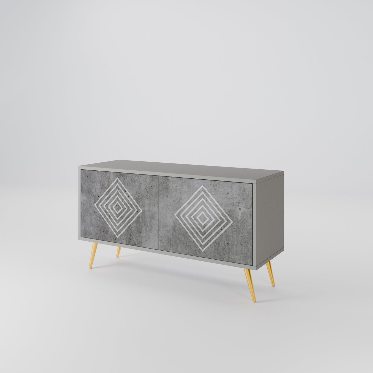 POLYGONAL ARTISTRY Συμπαγές έπιπλο τηλεόρασης 2-θυρών