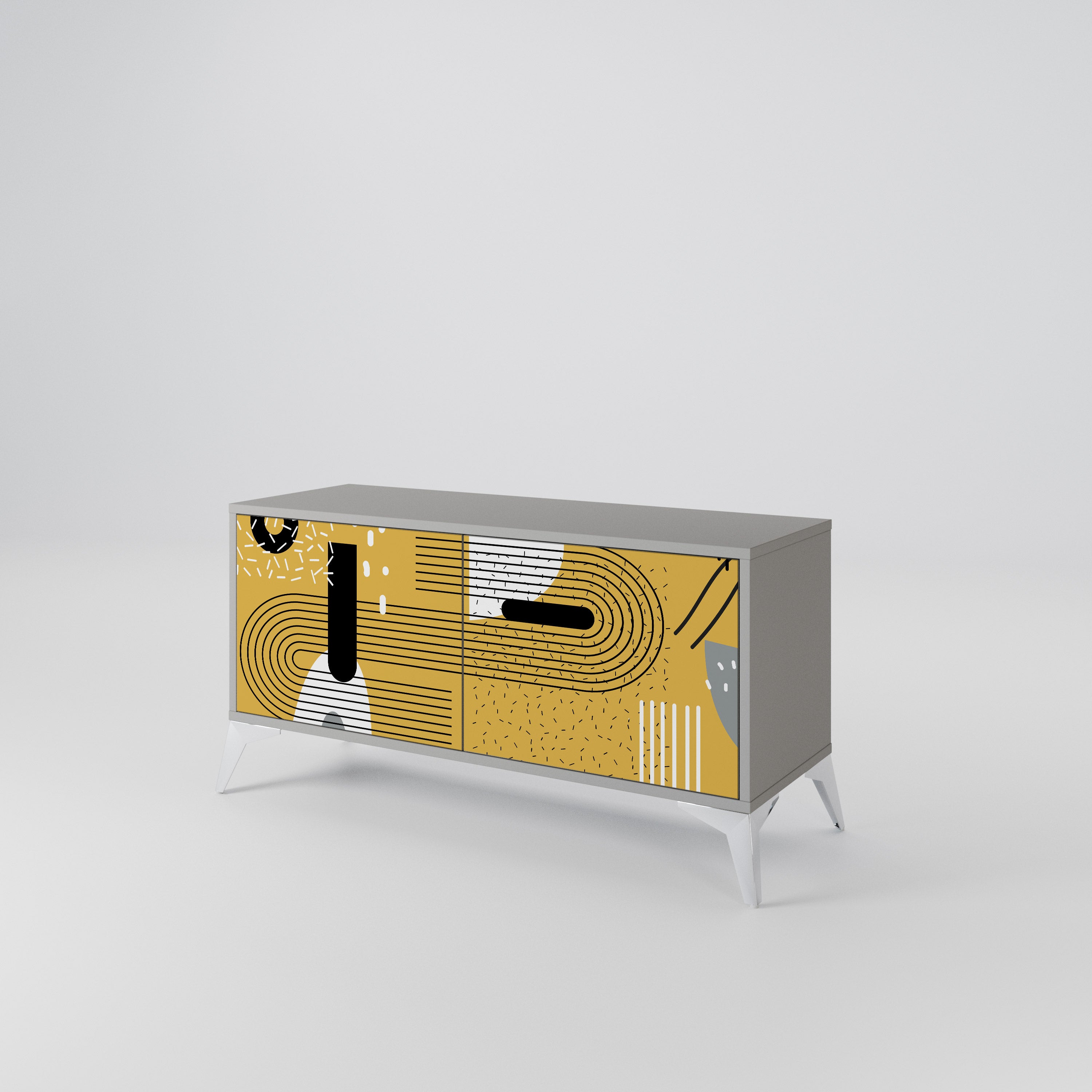 SHAPESHIFT SYMPHONY Compact 2-Door TV Cabinet