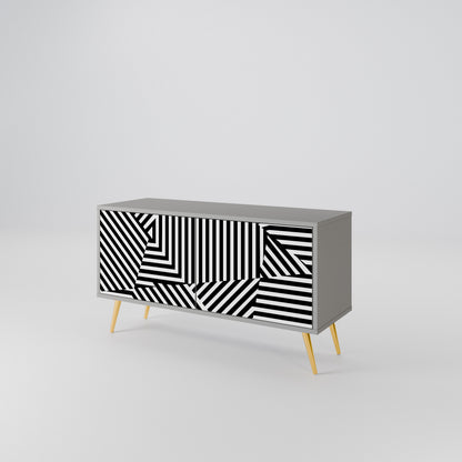 ILLUSIONARY LATTICE Συμπαγές έπιπλο τηλεόρασης 2-θυρών