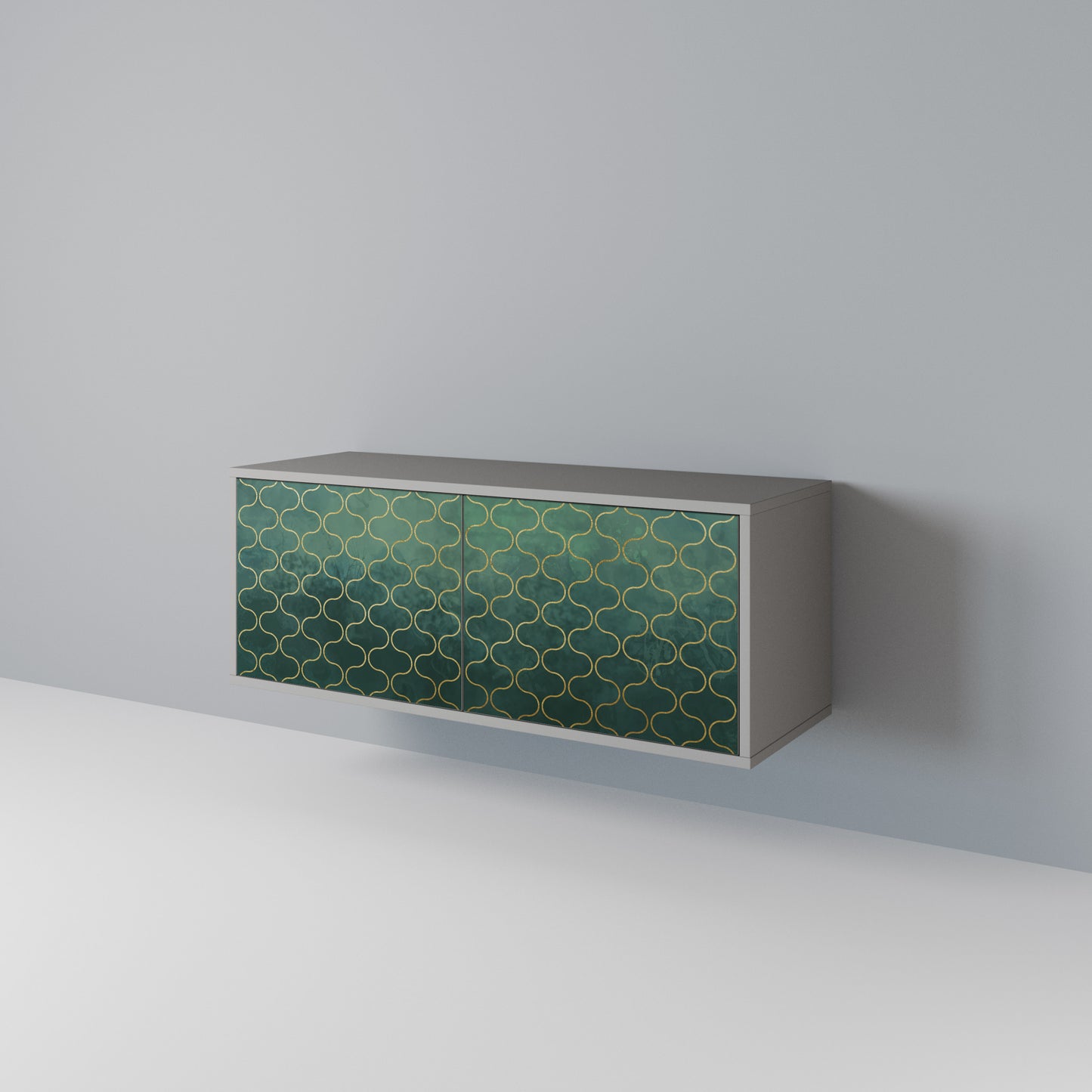 TESSELATED GREENERY Συμπαγές έπιπλο τηλεόρασης 2-θυρών