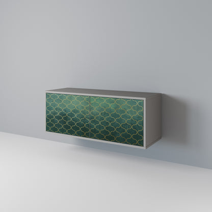 TESSELATED GREENERY Συμπαγές έπιπλο τηλεόρασης 2-θυρών