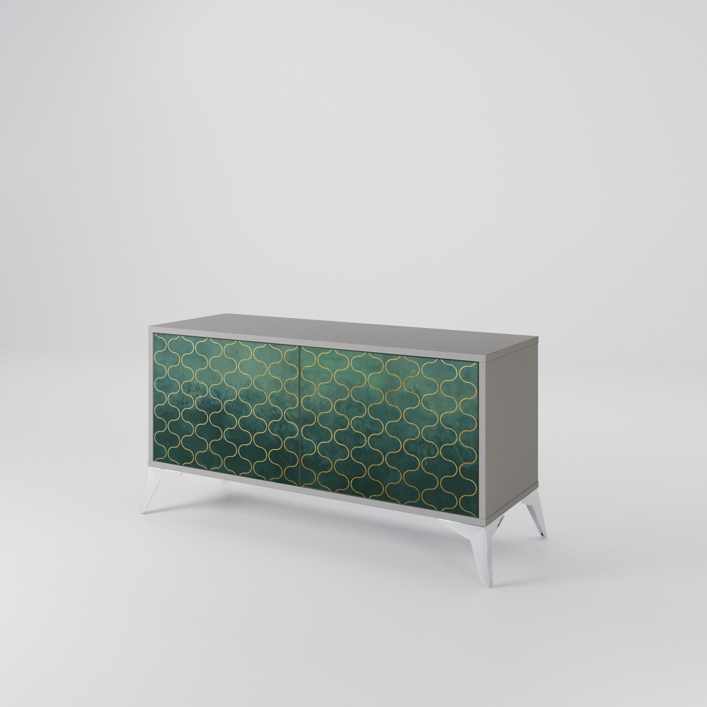 TESSELATED GREENERY Συμπαγές έπιπλο τηλεόρασης 2-θυρών