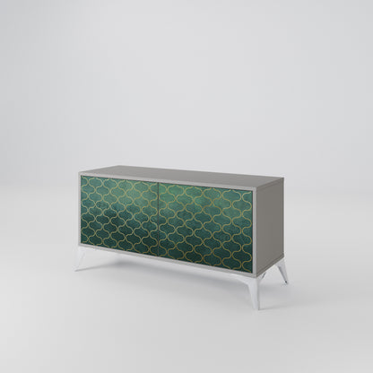 TESSELATED GREENERY Συμπαγές έπιπλο τηλεόρασης 2-θυρών