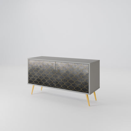 TESSELATED GRAYISH Συμπαγές έπιπλο τηλεόρασης 2-θυρών
