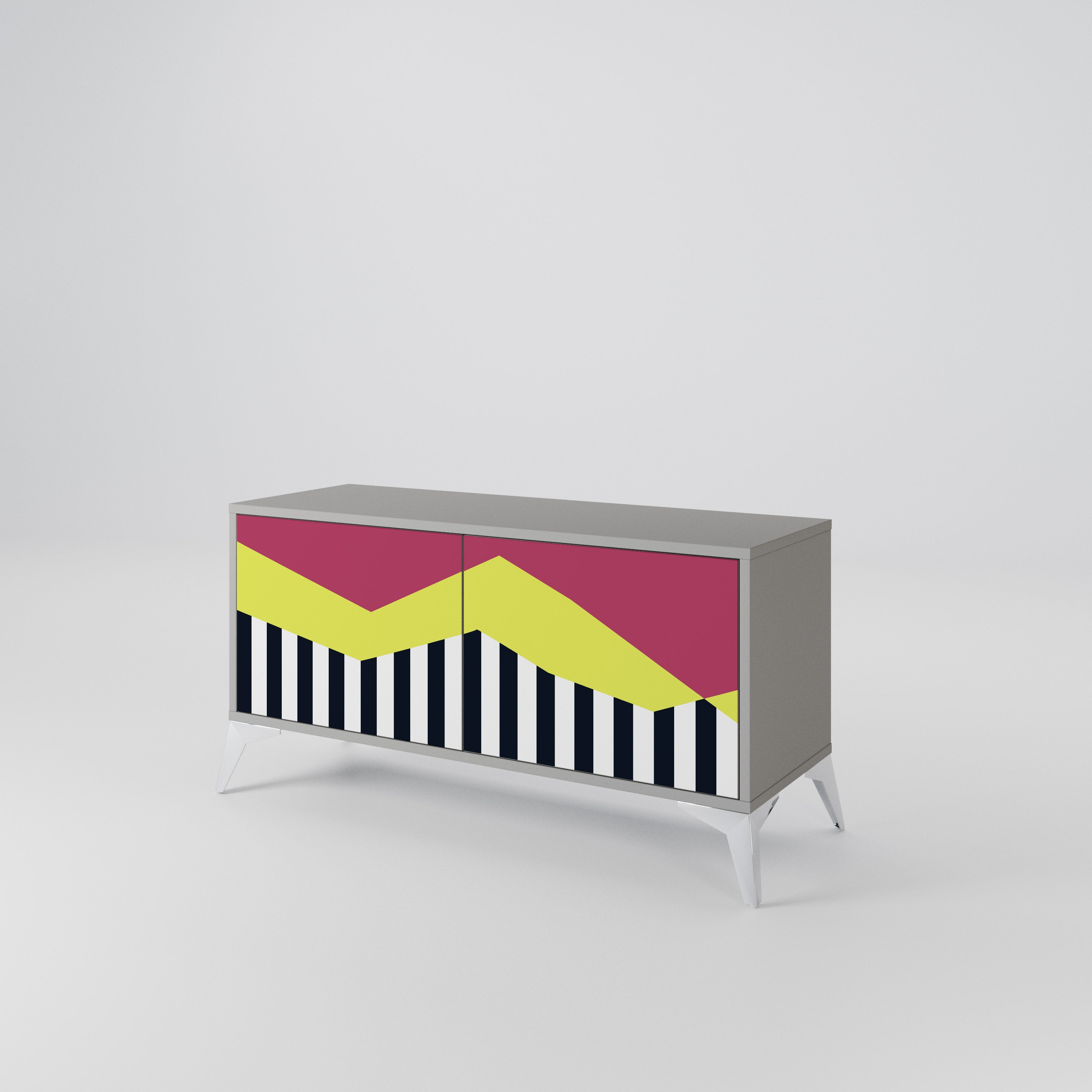 PIANO FANTASY Compact 2-Door TV Cabinet