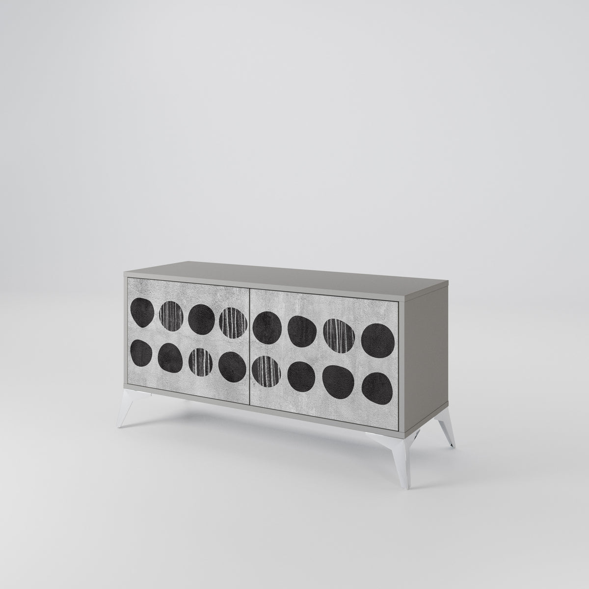 GHOSTLY GRADIENTS Compact 2-Door TV Cabinet
