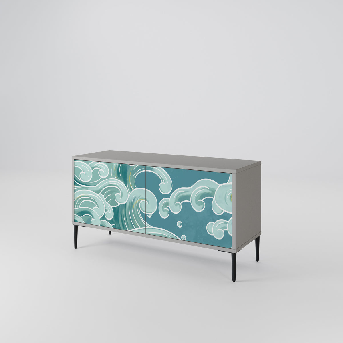 ASIAN SWAY Compact 2-Door TV Cabinet