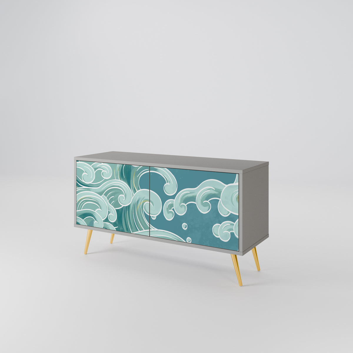 ASIAN SWAY Compact 2-Door TV Cabinet