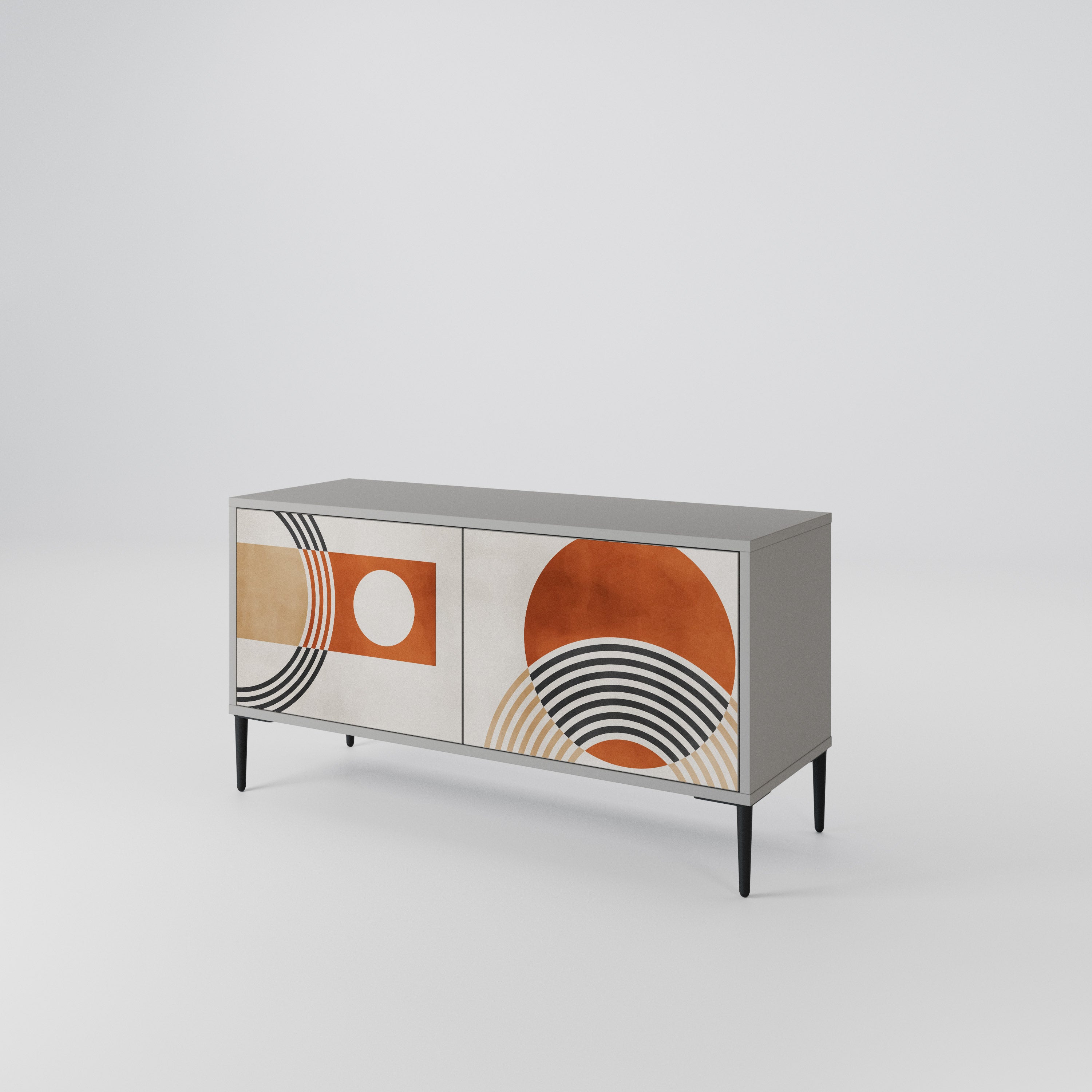 SPACE AROUND Compact 2-Door TV Cabinet