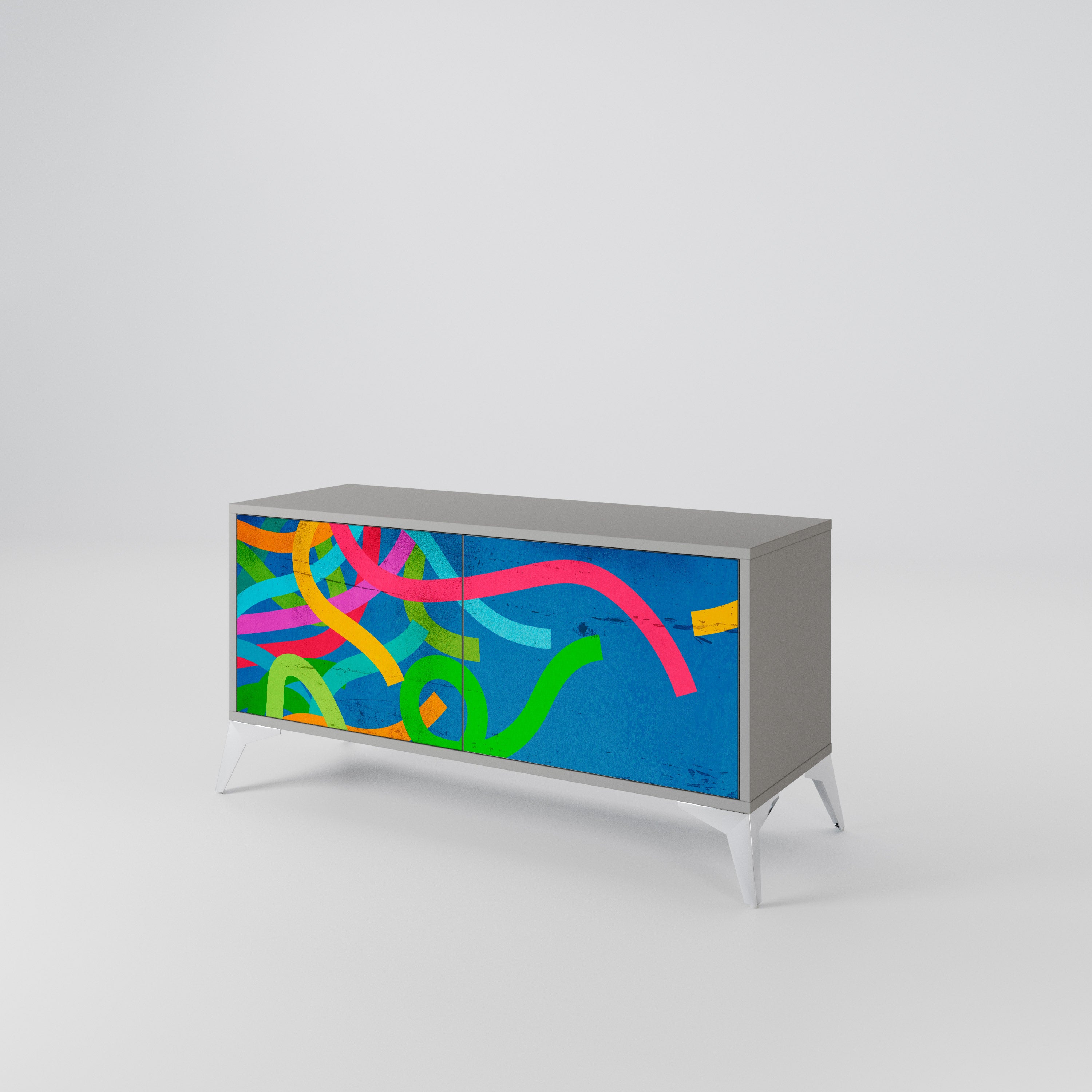 STREAMER TANGLE Compact 2-Door TV Cabinet
