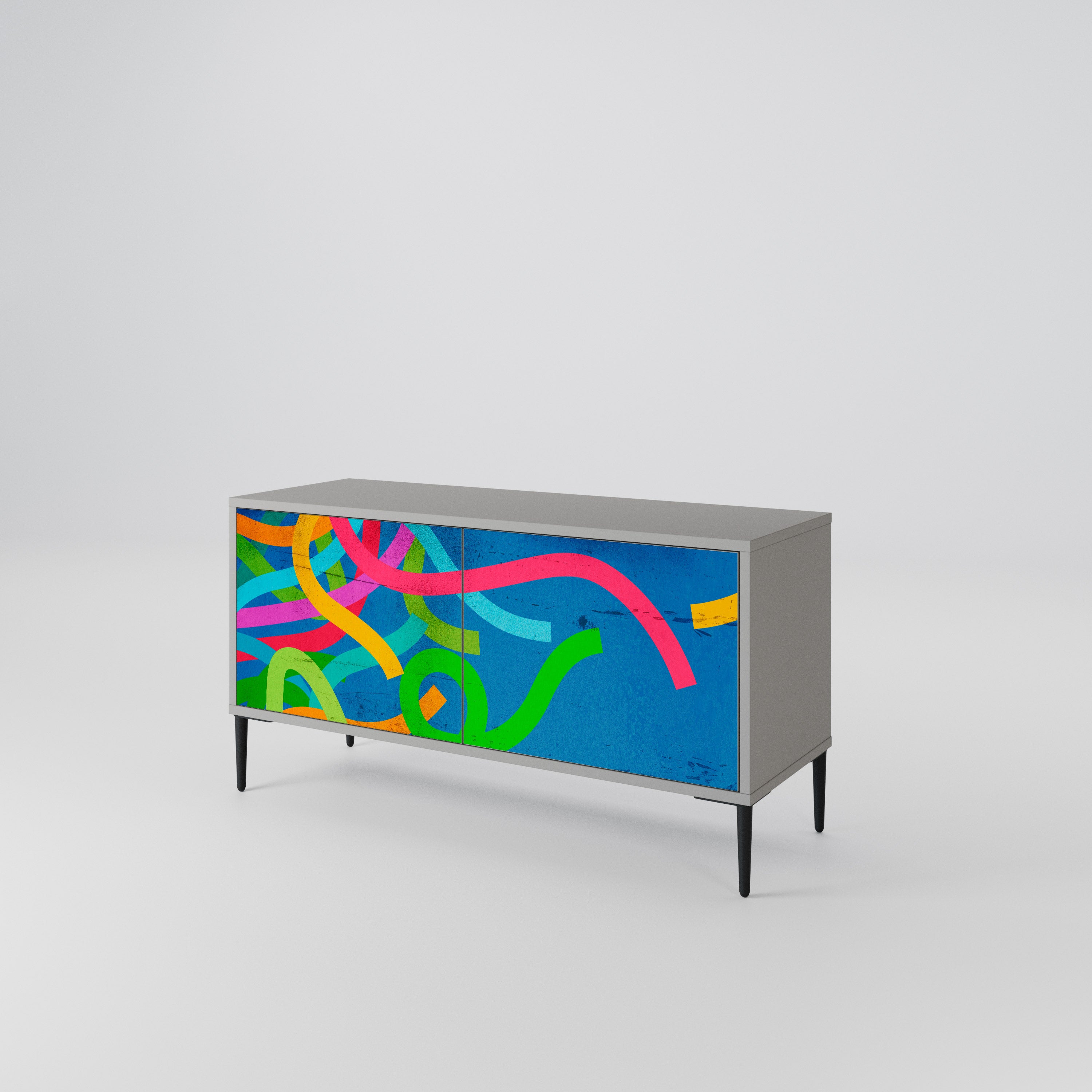 STREAMER TANGLE Compact 2-Door TV Cabinet