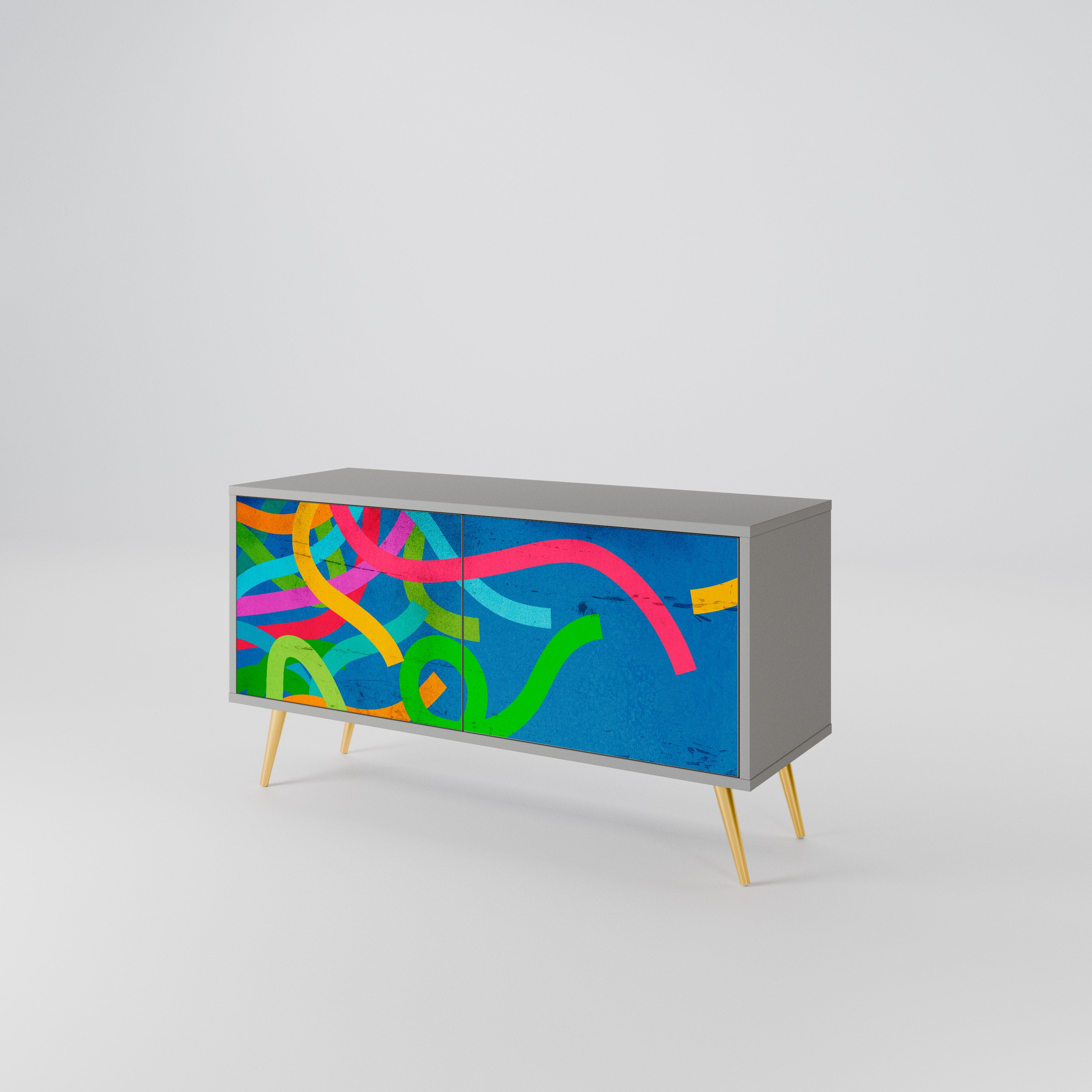 STREAMER TANGLE Compact 2-Door TV Cabinet