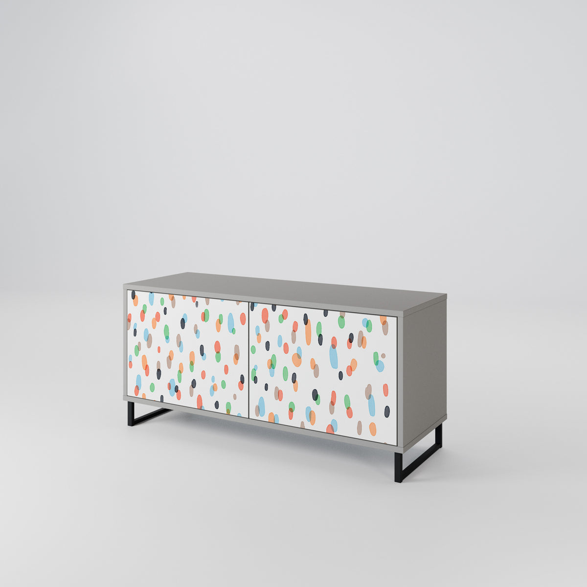 ENERGETIC SPOTS Compact 2-Door TV Cabinet