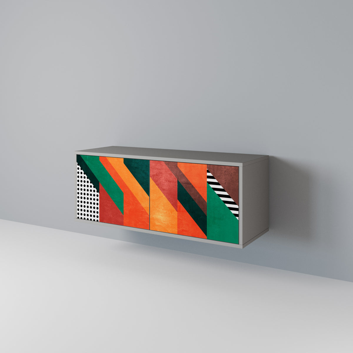 MAKESHIFT ARTISTRY Συμπαγές έπιπλο τηλεόρασης 2-θυρών