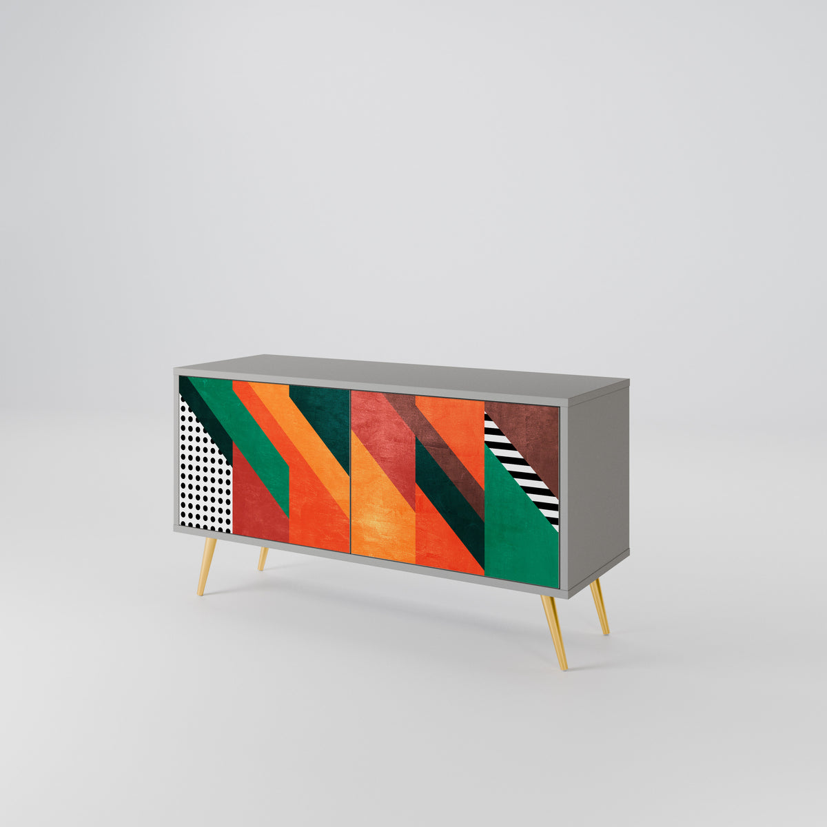 MAKESHIFT ARTISTRY Συμπαγές έπιπλο τηλεόρασης 2-θυρών