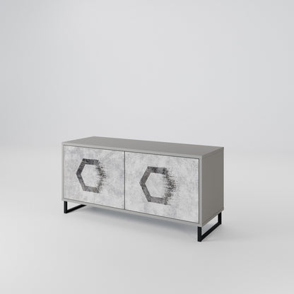 HEXAGONAL FIGURES Συμπαγές έπιπλο τηλεόρασης 2-θυρών